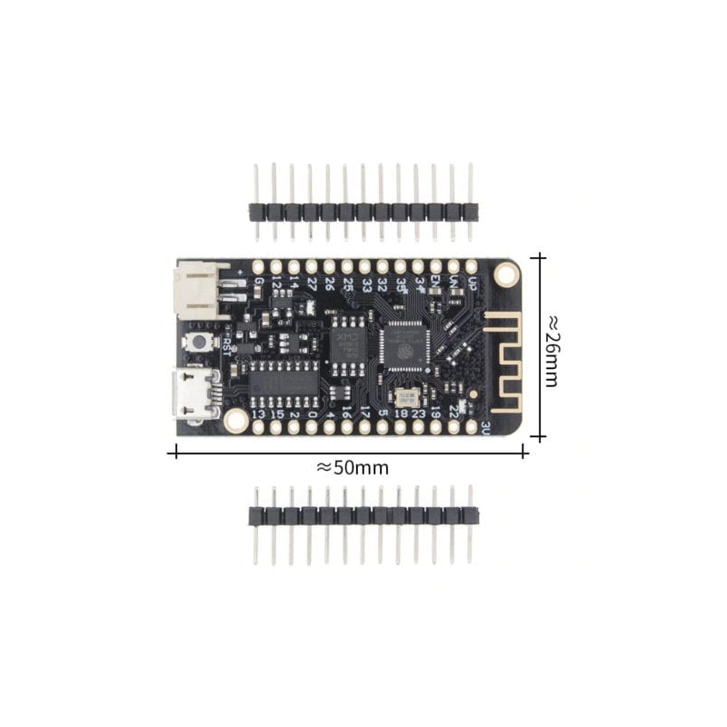 Tarjeta de desarrollo ESP32 con carga de bateria CH340