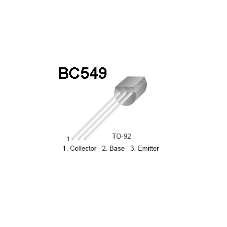 Transistor BC549 100mA 30V