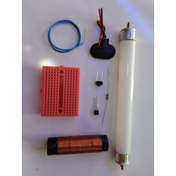 KIT EDUCATIVO BOBINA DE TESLA MINI CON LUZ