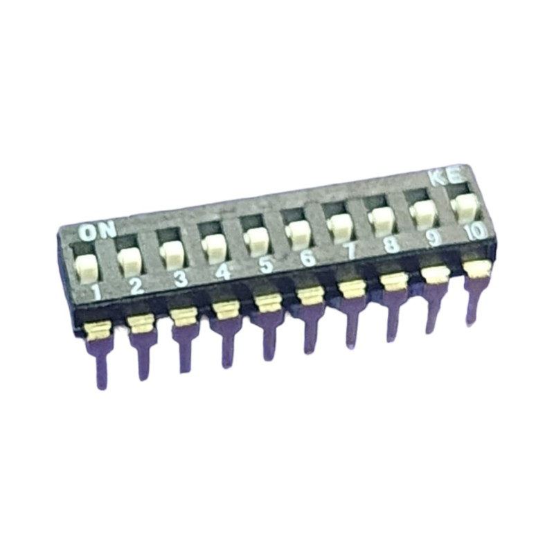 DIP SWITCH 10 POSICIONES NEGRO