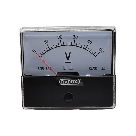 Voltmetro analógico 0-50V