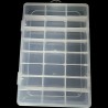 CAJA ORGANIZADORA TRANSPARENTE CON 24 COMPARTIMIENTOS 196X131X35mm