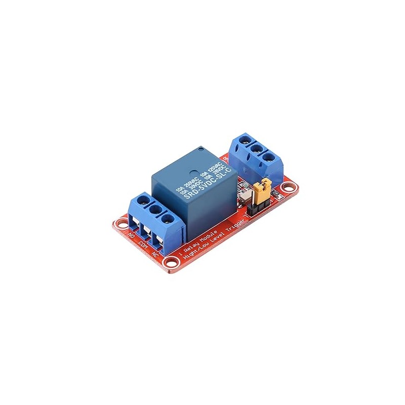 MODULO 1 RELEVADOR CON OPTOACOPLADOR 5V ROJO