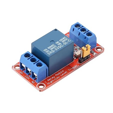 MODULO 1 RELEVADOR CON OPTOACOPLADOR 5V ROJO