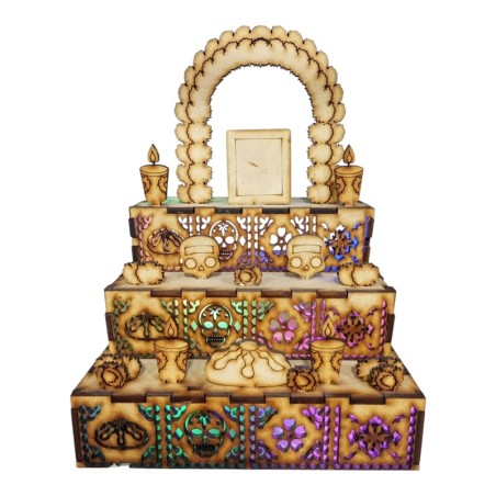 OFRENDA CON LUZ DIA DE MUERTOS - KIT OFRENDA