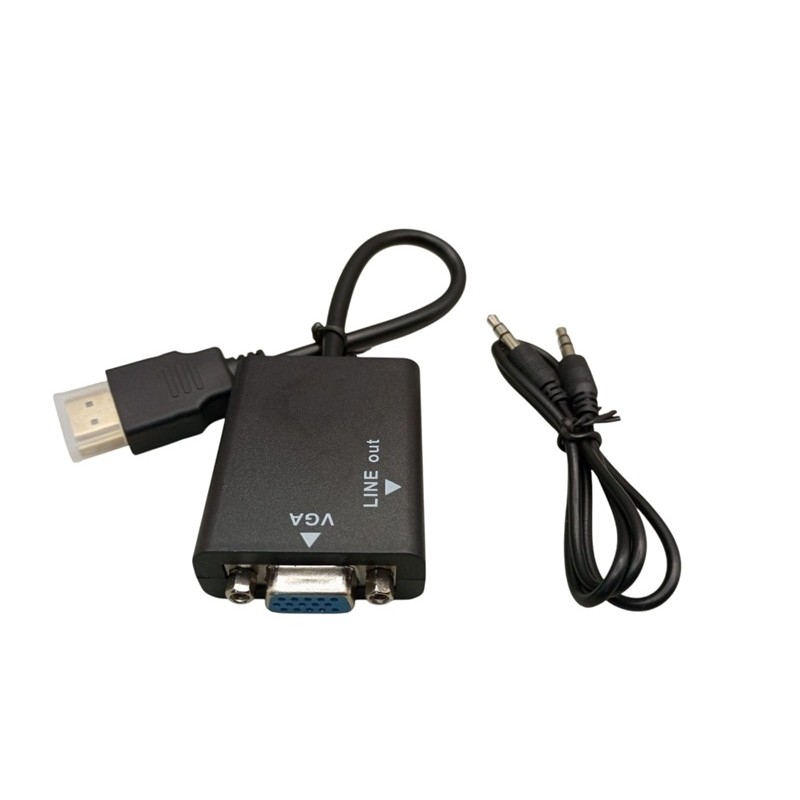 CONVERTIDOR HDMI A VGA FULL HD CABLE AUDIO