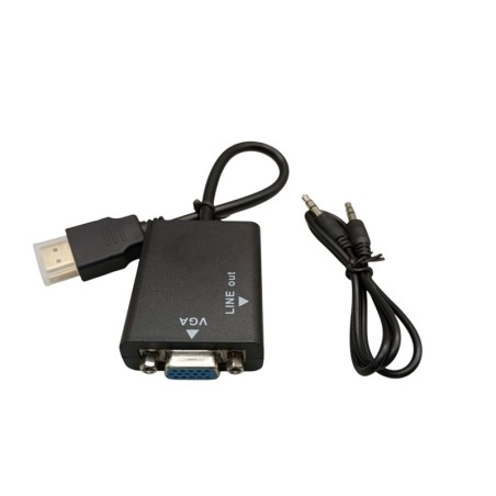 CONVERTIDOR HDMI A VGA FULL HD CABLE AUDIO
