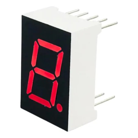 DISPLAY 7 SEGMENTOS 1 DIGITO ROJO