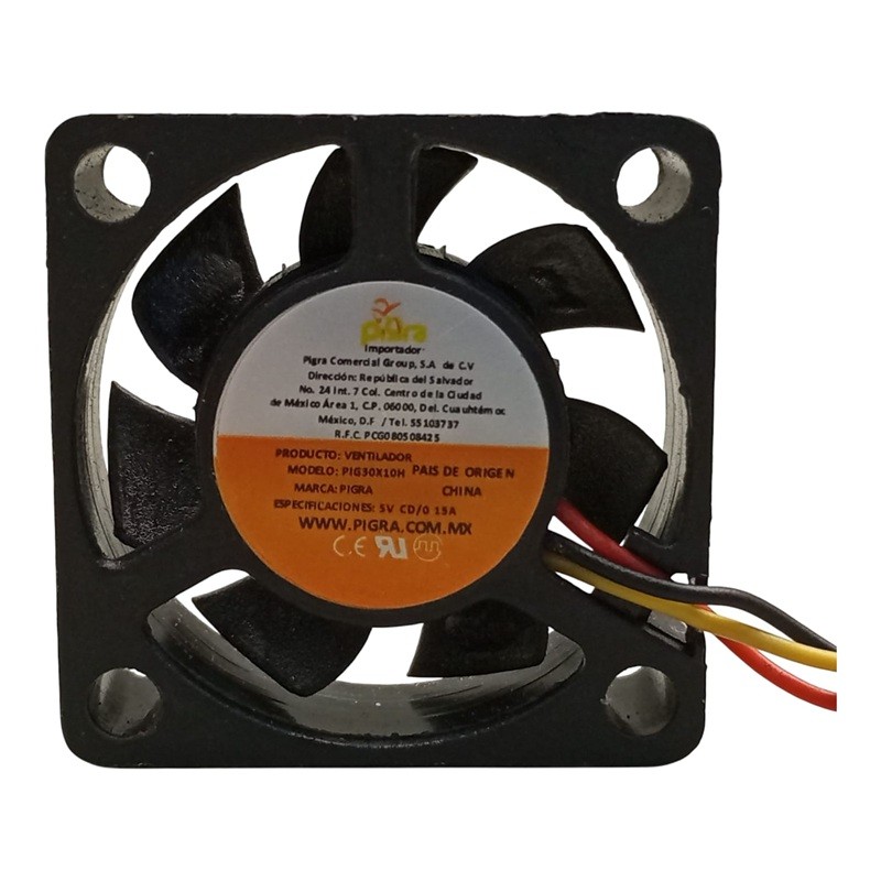 VENTILADOR PIGRA 30X30X10MM 5V