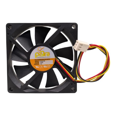 VENTILADOR PIGRA 80X80X15MM 12V