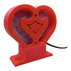 CARCASA CORAZON GALACTICO IMPRESA 3D