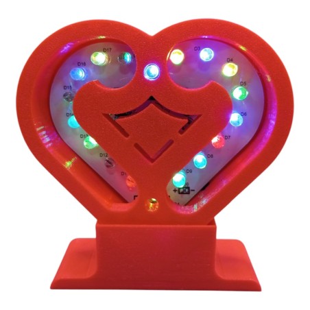 CARCASA CORAZON GALACTICO IMPRESA 3D