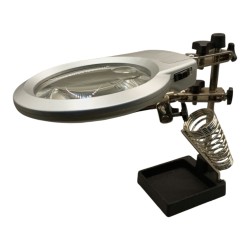 SOPORTE PARA CAUTIN CON LUPA Y LUZ 110-246