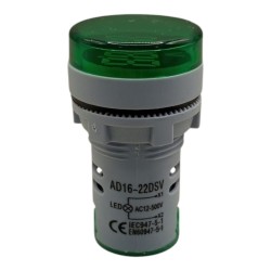 AD16-22DSV VOLTMETRO REDONDO AC 12-500 VCA