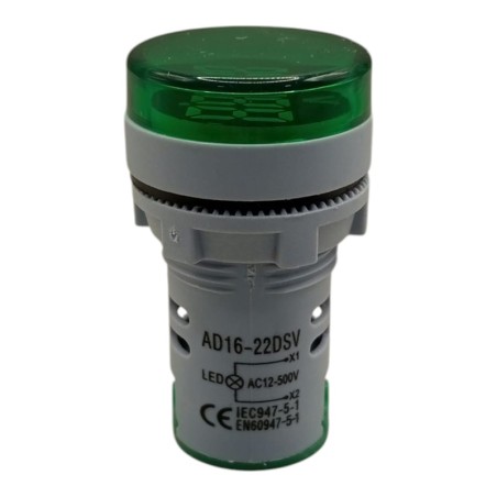 AD16-22DSV VOLTMETRO REDONDO AC 12-500 VCA