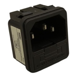 TOMA CORRIENTE TIPO MACHO CON FUSIBLE