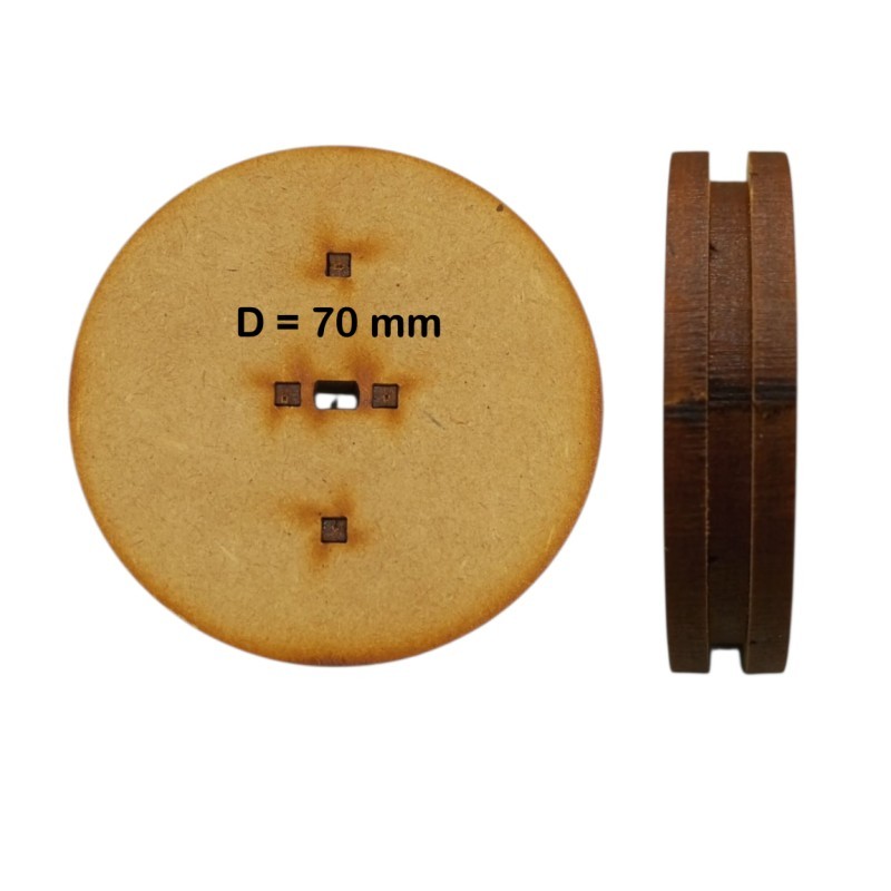 POLEA MDF MUESCA PARA MOTORREDUCTOR