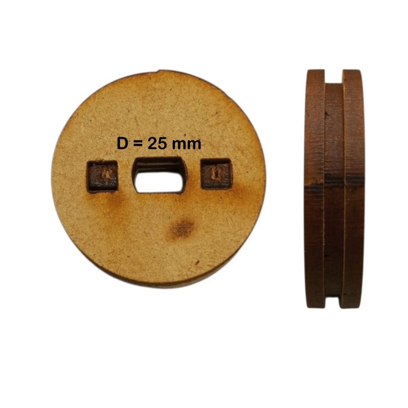 POLEA MDF MUESCA PARA MOTORREDUCTOR