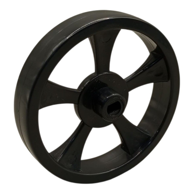 LLANTA PLASTICO NEGRA 63.9 X 12.5 MM