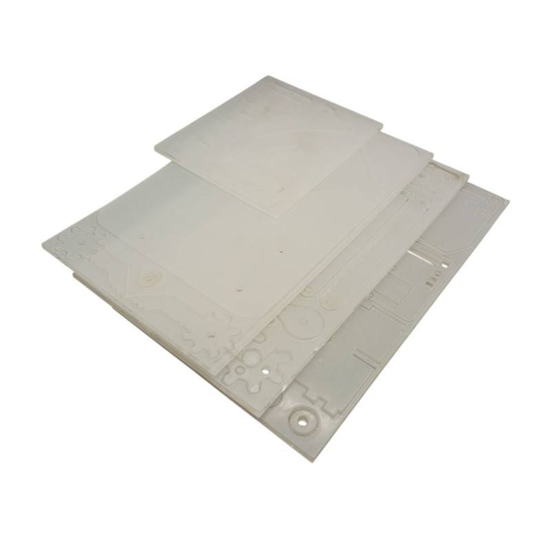 BRAZO ROBOTICO ACRILICO TRANSPARENTE (SOLO ESTRUCTURA)