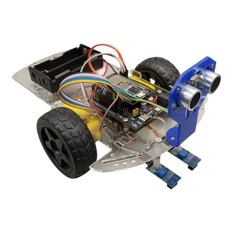 KIT SENSOR DE OBSTACULOS CON ULTRASONICO Y SEGUIDOR DE LINEA