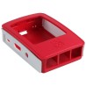 CARCASA OFICIAL RASPBERRY PI 3B+ PLASTICO ROJO/BLANCO CASE