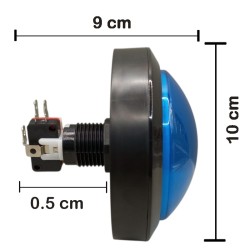 BOTON REDONDO TIPO CONCURSO 100MM CON ILUMINACION