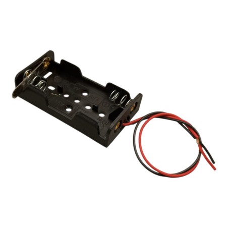 PORTA PILA AA CON SWITCH DE PALANCA