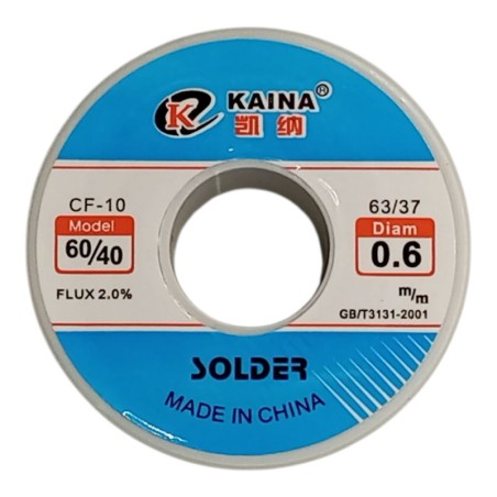 ROLLO DE SOLDADURA 60/40 100g KAINA