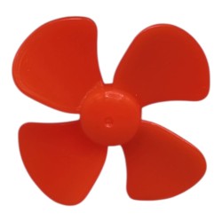 HELICE DE 4 ASPAS 45 MM PARA EJE DE 3MM