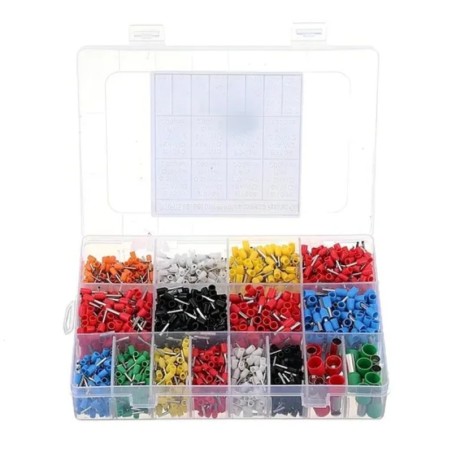 KIT DE FERRULES CON ORGANIZADOR TERMINAL PREAISLADO 2120 PIEZAS KIT-FERR