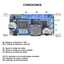 LM2596 AJUSTABLE STEP DOWN 3A 15W CARGADOR BATERIA