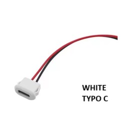 JACK USB TIPO C PARA CHASIS CON CABLE HEMBRA