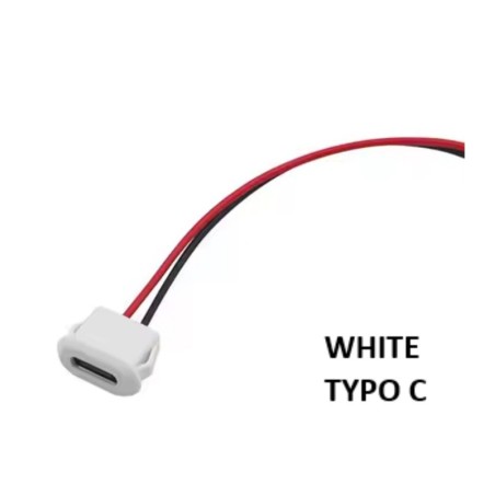 JACK USB TIPO C PARA CHASIS CON CABLE HEMBRA