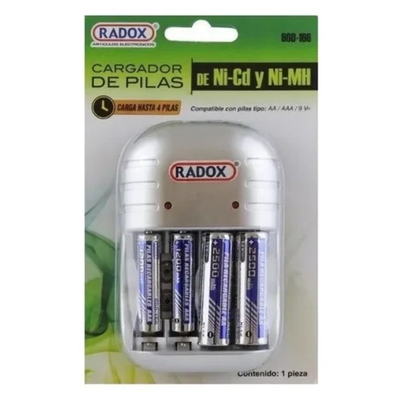 CARGADOR DE BATERIASAA/AAA/9V INC 2AAA / 2AA 660-166