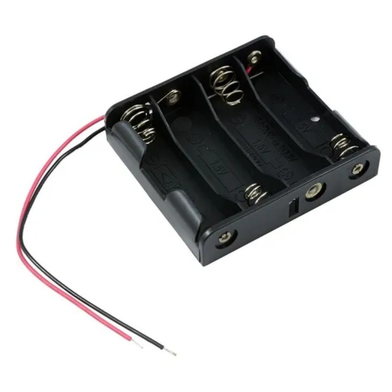 PORTA PILAS PARA 4 AA PARA MONTAJE 660-308