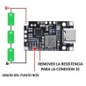 MODULO DE CARGA RAPIDA 15W 2S 3S TIPO C