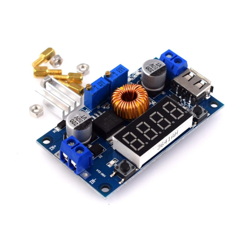 XL4015 MODULO STEP DOWN DC-DC 5A DISPLAY CON PUERTO USB