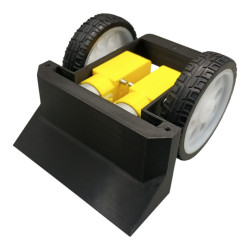 CHASIS MINI SUMO AUTONOMO 3D (10X10 CM) PARA MOTORREDUCTOR AMARILLO