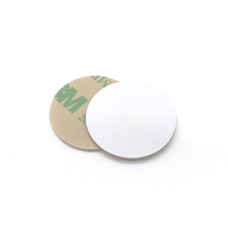 TARJETA BLANCA CIRCULAR RFID 125 KHz REGRABABLE