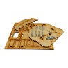 KIT CHASIS MDF PARA SEGUIDOR DE LINEA PIGRA-CORPI