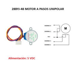 MÓDULO ULN2003 CON MOTOR A PASOS 28BYJ-48