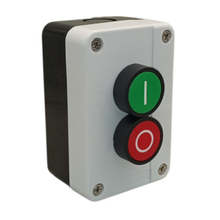 BOTONERA INDUSTRIAL 2 BOTONES PARO ARRANQUE 12V / 220V BOT-IND22