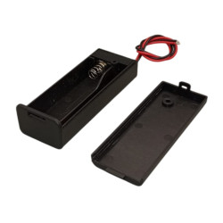 PORTAPILA 1XAA CON SWITCH Y TAPA PB-101S
