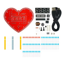 KIT CORAZON RELOJ DIGITAL MULTIFUNCIONAL
