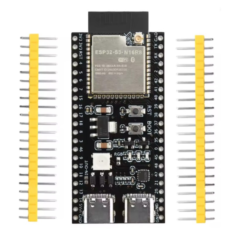 ESP32-S3 N16R8 TARJETA DUAL USB-C PARA ANTENA EXTERNA