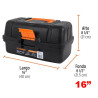 CAJA DE HERRAMIENTA PARA PESCA TRUPER 16"