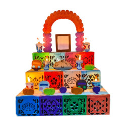 OFRENDA CON LUZ DIA DE...