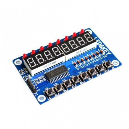 TM1638 MODULO DE PANTALLA DE LLAVE CHIP 8BIT