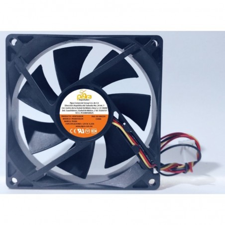 VENTILADOR PIGRA 60X60X15MM 12V